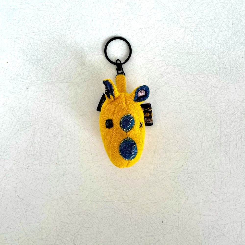 G-STAR RAW G-NO Yellow Wool & Denim Rhino Keychain